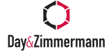 Logo of day & zimmermann, featuring a stylized letter 